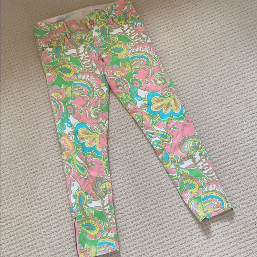 LILLY PULITZER worth Skinny mini zip jeans 2